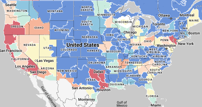 Novemeber - Hot Market Map